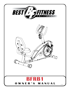 Manual Best Fitness BFRB1 Exercise Bike