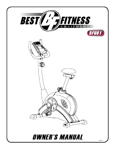 Manual Best Fitness BFUB1 Exercise Bike