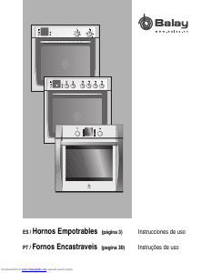 Manual Balay 3HF518B Oven