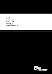 Bruksanvisning Thermex Steel Kjøkkenvifte
