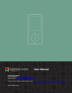 Manual SanDisk Sansa View Mp3 Player