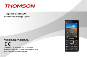 Manual Thomson TLINK28+SIL Telefone celular