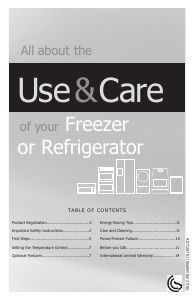 Manual Frigidaire MUFD19V9QS Freezer