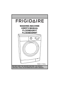 Manual Frigidaire FLCE08DGRVT Washing Machine