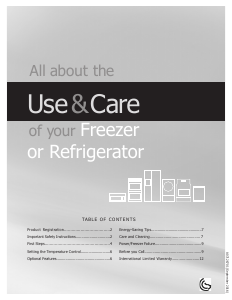 Manual Frigidaire MRA21V7RT Refrigerator