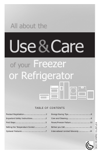 Manual Frigidaire MRA21V7QS Refrigerator