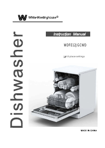Manual White-Westinghouse WDFE12JGCWD Dishwasher