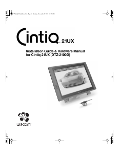 Manual Wacom Cintiq 21UX Pen Tablet