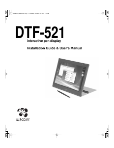 Handleiding Wacom DTF-521 Tekentablet