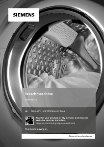 Manual Siemens WM14N122 Washing Machine