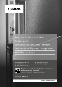 Manual Siemens KI18LNSF0 Refrigerator