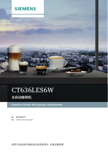 Bruksanvisning Siemens CT636LES6W Espressomaskin