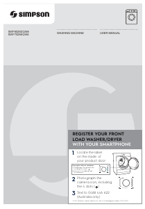 Handleiding Simpson SWF7025EQWA Wasmachine