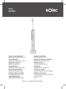 Használati útmutató Solac CD7901 Elektromos fogkefe