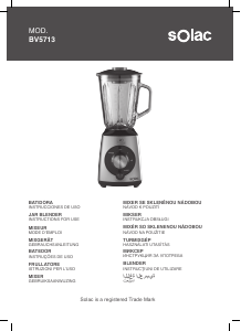 Manual Solac BV5713 Liquidificadora