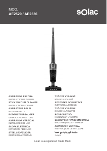 Manual Solac AE2529 Aspirator