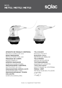 Manual Solac ME7712 Aparat de masaj