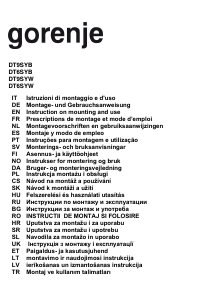 Manual Gorenje DT6SYB Hotă