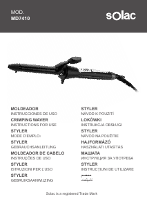 Manuale Solac MD 7410 Modellatore per capelli