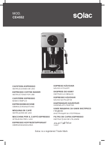 Manual Solac CE4552 Máquina de café expresso