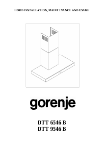 Návod Gorenje DTT6546B Digestor