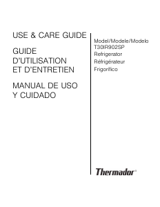 Mode d’emploi Thermador T30IR902SP Réfrigérateur