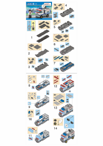 Manual Sluban set M38-B200 Town TV crew van