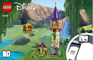 Manual Lego set 43187 Disney Princess A Torre de Rapunzel