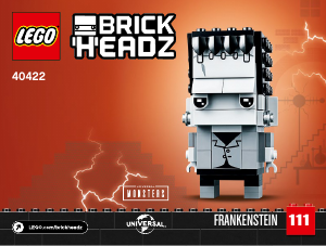 Priručnik Lego set 40422 Brickheadz Frankenstein