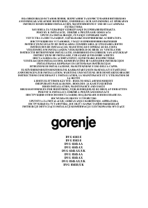 Mode d’emploi Gorenje DVG6545AXUK Hotte aspirante