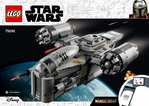 Vadovas Lego set 75292 Star Wars Mandalorian galvų medžiotojo transportinis erdvėlaivis