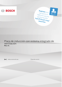 Manual de uso Bosch PVQ731F25E Placa