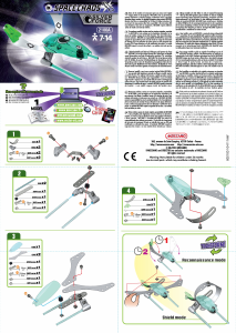 Manual de uso Meccano set 2100A Space Chaos Drone plata