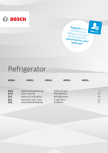 Manual Bosch KIR81VFF0 Refrigerator