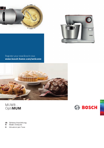 Mode d’emploi Bosch MUM9D33S11 OptiMum Robot sur socle