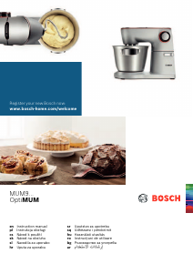 Manual Bosch MUM9B34S27 OptiMum Stand Mixer