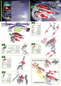 Mode d’emploi Meccano set 3150A Space Chaos Le raider Silver Force