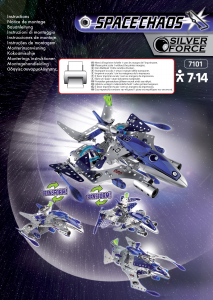 Manual de uso Meccano set 7101 Space Chaos Destructor plata