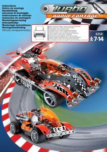 Manual de uso Meccano set 6350 Turbo Coche de carreras RC