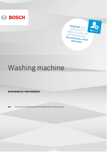 Manual Bosch WAP28481AU Washing Machine