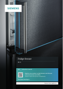 Manual Bosch KGV39VLEAG Fridge-Freezer