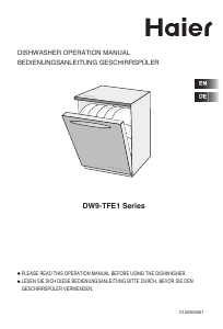 Manual Haier DW9-TFE1 Dishwasher