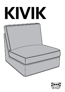 Manuál IKEA KIVIK Křeslo