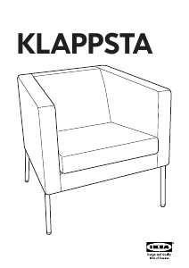 Brugsanvisning IKEA KLAPPSTA Lænestol