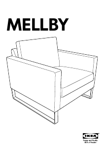 사용 설명서 이케아 MELLBY 팔걸이 의자