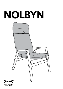Priručnik IKEA NOLBYN Naslonjač