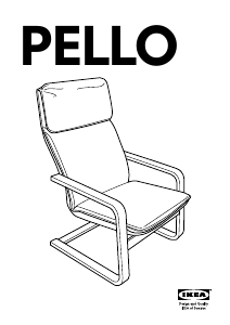 Manuál IKEA PELLO Křeslo