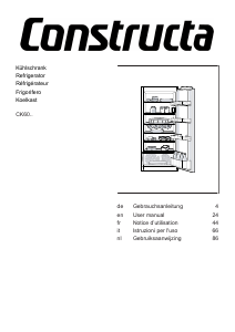 Bedienungsanleitung Constructa CK604KSF0 Kühlschrank