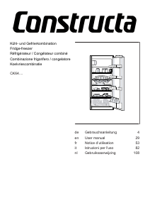 Mode d’emploi Constructa CK643KF0 Réfrigérateur