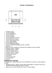 Mode d’emploi Denver CRQ-107 Radio-réveil